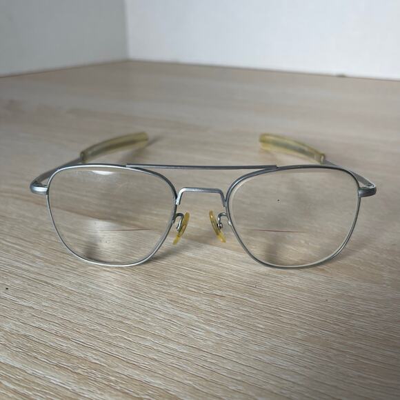 Randolph Engineering 5 1/2 Mil-Spec Sunglasses Matte Chrome FRAMES ONLY 52-20 - Picture 2 of 11